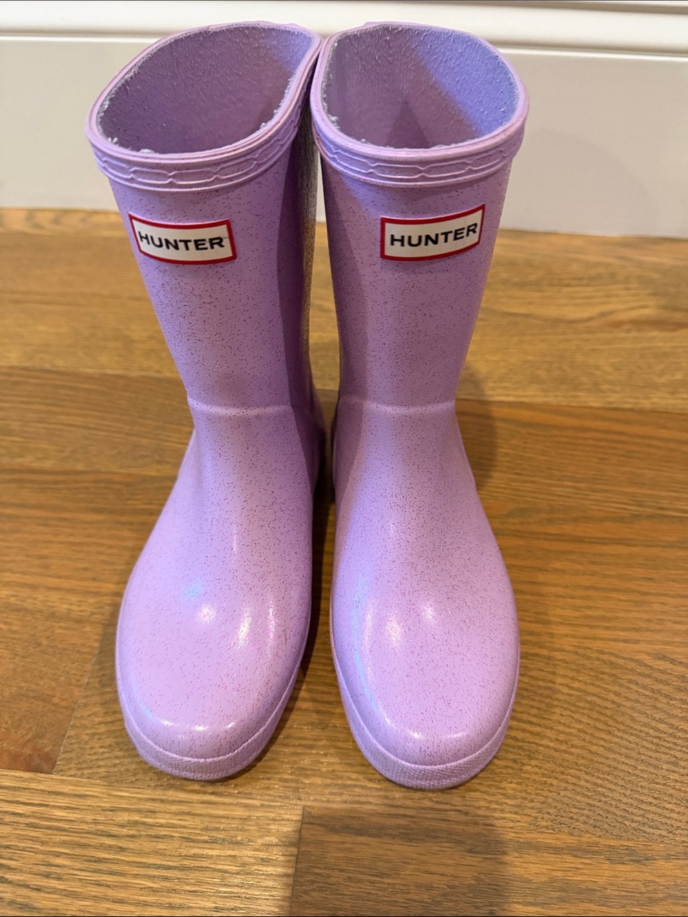 Hunter Purple Glitter Rain Boots for kids